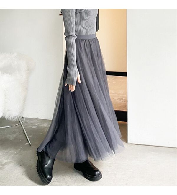 GeeRA（ジーラ）の「フレアーチュールロングスカート（ロングスカート）」｜詳細画像