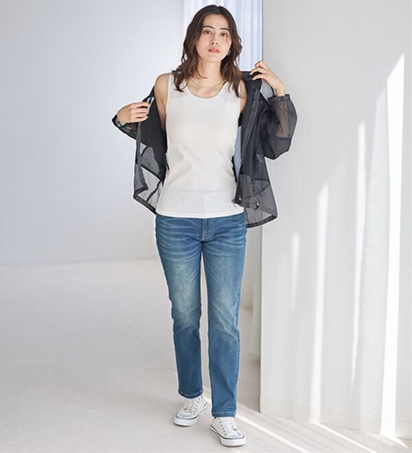 「【医師オススメ】ＵＶカット綿１００％カップ付タンクトップ＜カラフルコットン＞（肌着・インナーウェア）」｜詳細画像