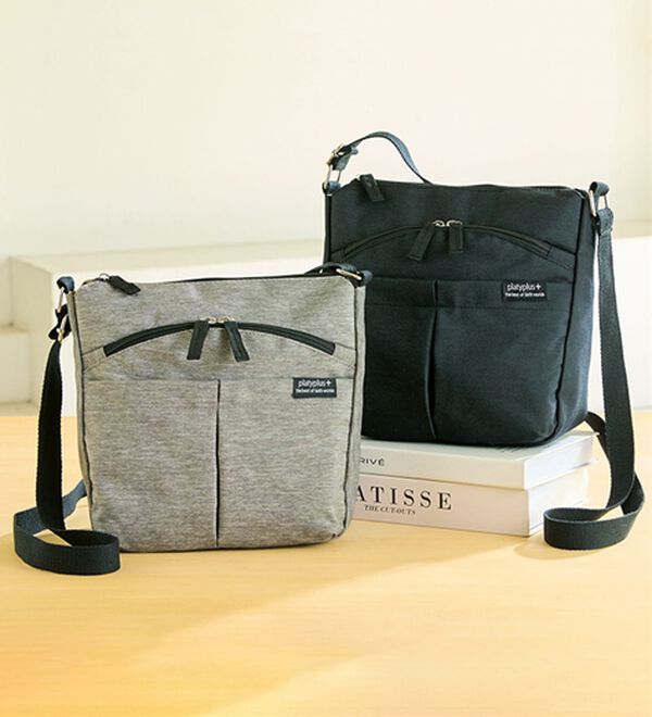 BELLUNA（ベルーナ）の「軽量縦型杢調ショルダーバッグ（ショルダーバッグ）」｜詳細画像