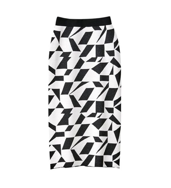 GeeRA（ジーラ）の「ジャカードニットナロースカート（ロングスカート）」｜詳細画像