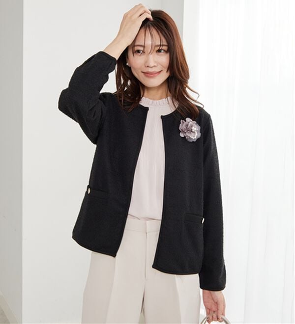 BELLUNA（ベルーナ）の「＜Ｃ／Ｓ＞ツイード調ジャケット（その他ジャケット）」｜詳細画像