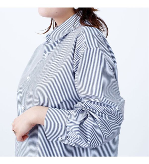 BELLUNA（ベルーナ）の「＜ＳＯＬＯＴＥＸ　Ｒ＞パールボタンチュニック（シャツ）」｜詳細画像