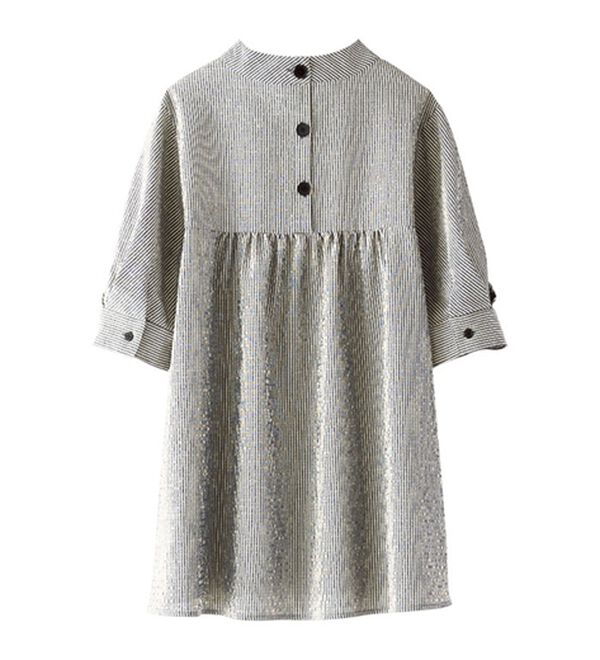 BELLUNA（ベルーナ）の「サッカー素材後ろボタンデザインブラウス（ブラウス）」｜詳細画像