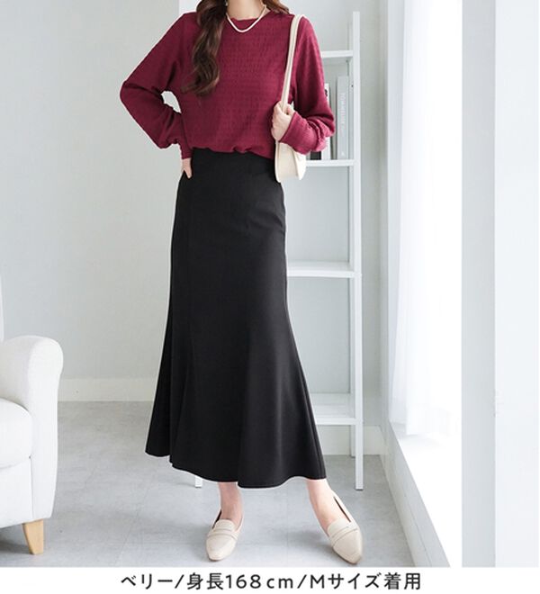 alotta（アロッタ）の「着映えジャカード素材パフ袖ゆるトップス（カットソー）」｜詳細画像