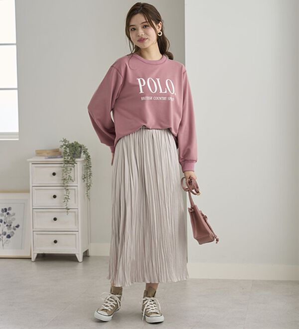 BELLUNA（ベルーナ）の「【ＰＯＬＯ　ＢＣＳ】ミニ裏毛素材デザイントップス（カットソー）」｜詳細画像