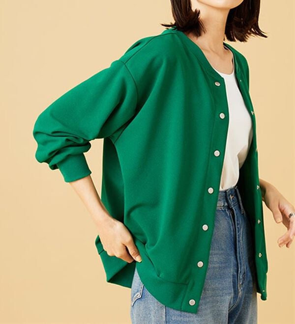 BELLUNA（ベルーナ）の「ストレッチジョーゼット素材カーディガン（その他カーディガン）」｜詳細画像