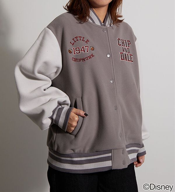 BELLUNA（ベルーナ）の「＜Ｄｉｓｎｅｙ＞【チップ＆デール】フリースボンディングスタジャン（ハーフコート）」｜詳細画像