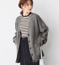 Viola e Viola（ヴィオラ エ ヴィオラ）の「洗えるもちもち　ミドル丈ニットカーデ（ニットカーディガン）」