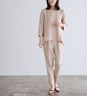 Pierrot（ピエロ）の「【選べる丈】バックフレアセットアップ（その他スーツ）」｜グレージュ