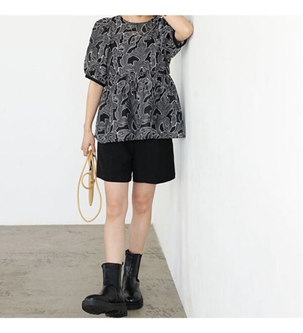 GeeRA（ジーラ）の「シアージャカードチュニックブラウス（ブラウス）」｜詳細画像