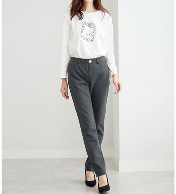 BELLUNA（ベルーナ）の「あったか！裏フリースストレッチパンツ（フルレングスパンツ）」｜詳細画像