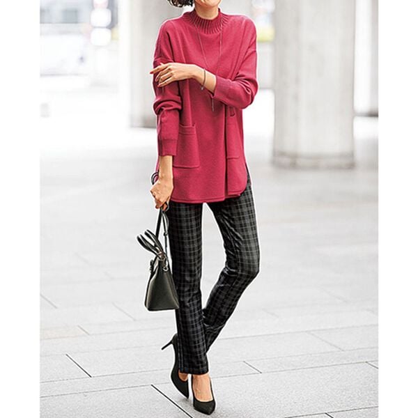 BELLUNA（ベルーナ）の「なめらかボンディング素材美脚ストレートパンツ（フルレングスパンツ）」｜詳細画像