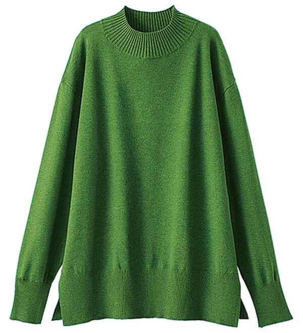 BELLUNA（ベルーナ）の「【新色追加】もちもち素材ハイネックニットプルオーバー（ニット・セーター）」｜詳細画像