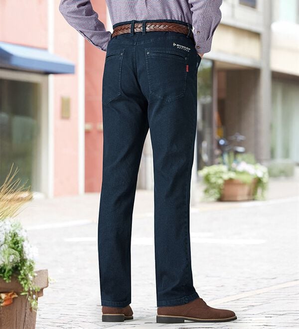 「＜ダンロップ・リファインド&times;コムルヴァン・オム＞蓄熱保温プレミアムジーンズ（メンズデニムパンツ）」｜詳細画像