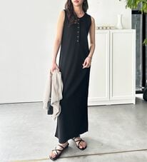 GeeRA（ジーラ）の「全骨格対応！前後２ＷＡＹ細見えタンクワンピース（カットソーワンピース）」