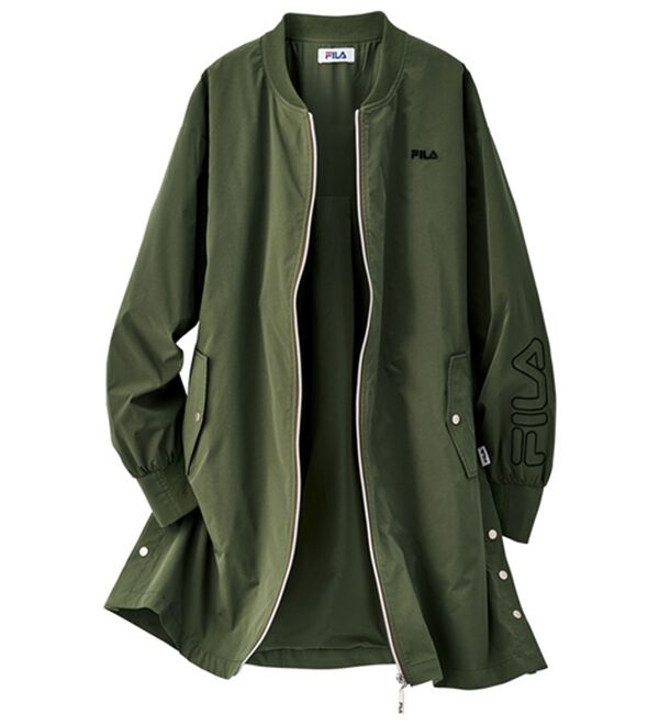 BELLUNA（ベルーナ）の「＜ＦＩＬＡ＞リブ使いはっ水ロングブルゾン（ブルゾン）」｜詳細画像