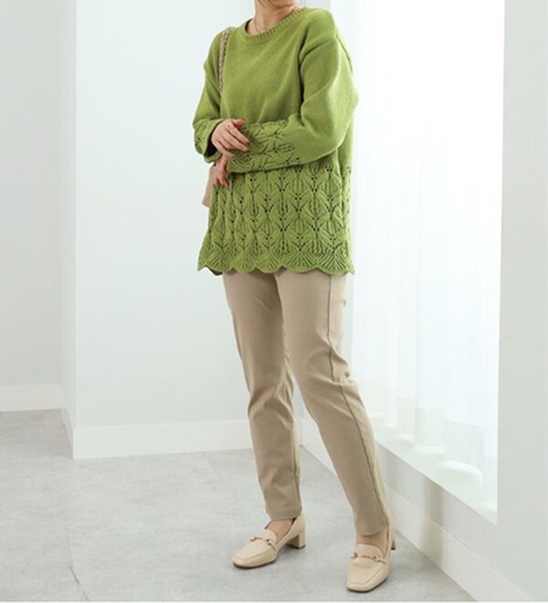 BELLUNA（ベルーナ）の「嬉しい機能付！スマートシルエット美脚ラインパンツ（フルレングスパンツ）」｜詳細画像