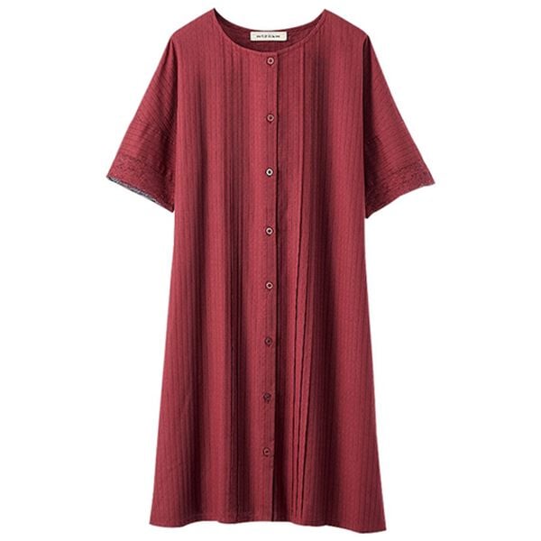 BELLUNA（ベルーナ）の「ドビー素材袖レースワンピース（その他ワンピース）」｜詳細画像
