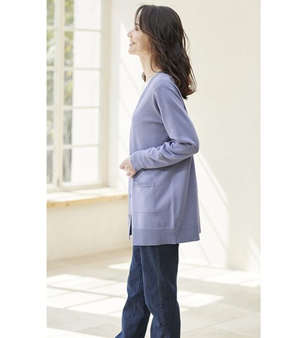 BELLUNA（ベルーナ）の「綿タッチやわらかベーシックカーディガン（ニットカーディガン）」｜詳細画像