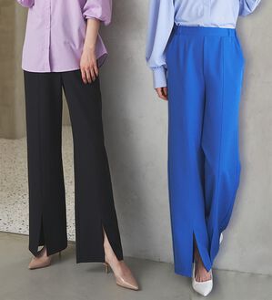 RANAN（ラナン）の「機能付センタースリットフレアーパンツ（フルレングスパンツ）」｜詳細画像