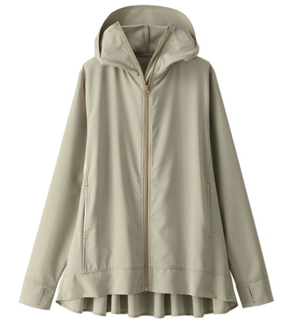 BELLUNA（ベルーナ）の「ＵＶ対策！はっ水軽量バックフレアパーカー（パーカー）」｜詳細画像