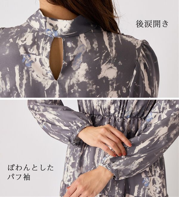 alotta（アロッタ）の「【１枚で決まる】２WAYボウタイ付ワンピース（その他ワンピース）」｜詳細画像