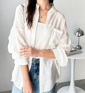 GeeRA（ジーラ）の「アソート柄オーバーサイズシャツ（シャツ）」｜詳細画像