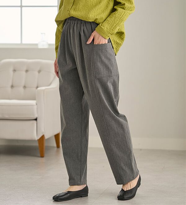 BELLUNA（ベルーナ）の「《ＨｕｇＲｅａｍコットン》セミカーブパンツ（フルレングスパンツ）」｜詳細画像