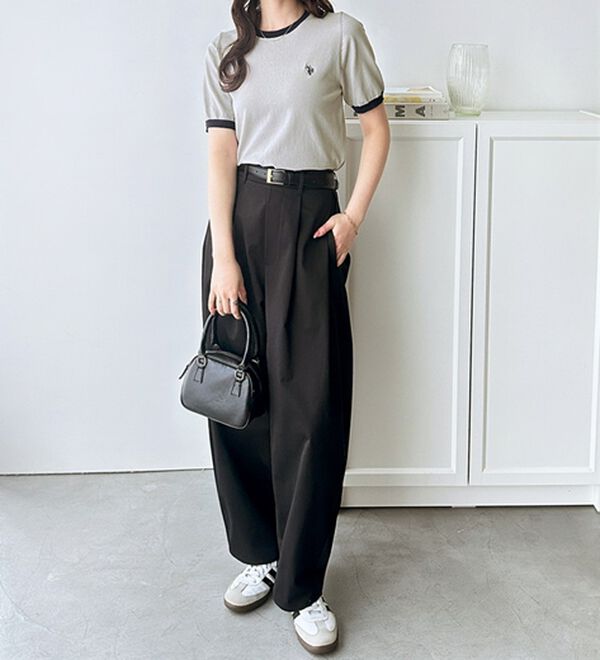 GeeRA（ジーラ）の「【ＵＳ．ＰＯＬＯ．ＡＳＳＮ】配色ニットプルオーバー（ニット・セーター）」｜詳細画像