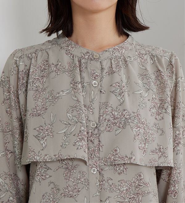 BELLUNA（ベルーナ）の「ケープ風デザインブラウス（ブラウス）」｜詳細画像