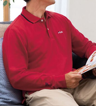 「＜フィラ＞吸汗速乾ワンポイントポロ（メンズポロシャツ）」