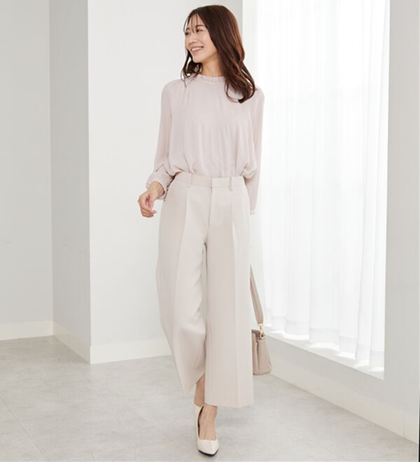 BELLUNA（ベルーナ）の「＜Ｃ／Ｓ＞センタータックワイドパンツ（ワイドパンツ・ガウチョ）」｜詳細画像