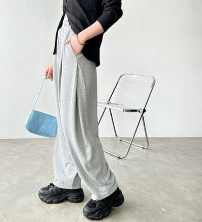 GeeRA（ジーラ）の「サイドタックイージースウェットパンツ（フルレングスパンツ）」