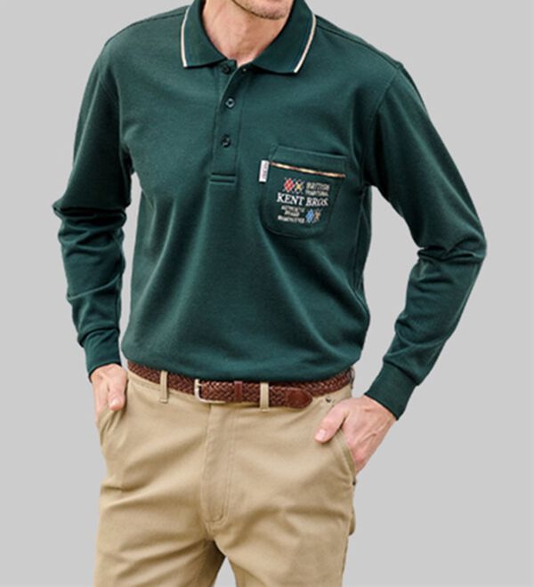 「選べるブランド長袖ポロシャツ（メンズポロシャツ）」｜詳細画像