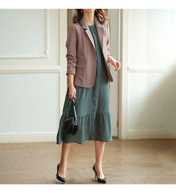 BELLUNA（ベルーナ）の「カジュアルコーデにきちんと感を！テーラードジャケット（テーラードジャケット）」｜詳細画像