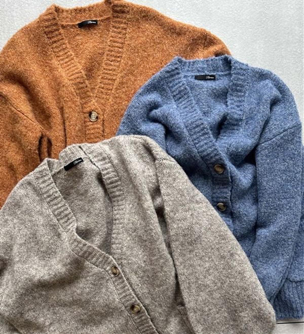 RANAN（ラナン）の「カラーオーバーカーディガン（ニットカーディガン）」｜詳細画像