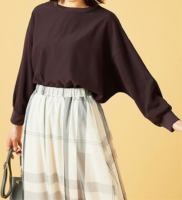 BELLUNA（ベルーナ）の「きれい見えドルマンプルオーバー（カットソー）」｜詳細画像