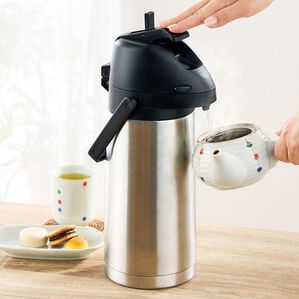 「レバー式ステンレスエアーポット　１．９Ｌ（その他キッチン用品）」｜詳細画像