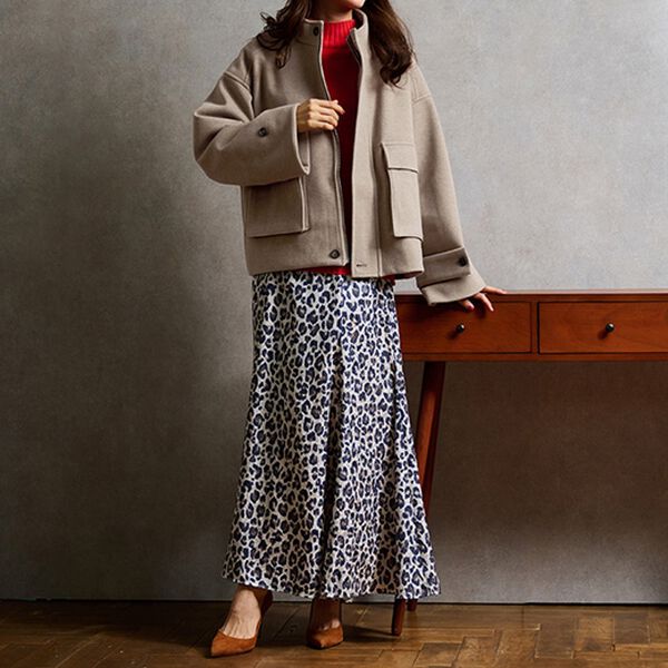 RANAN（ラナン）の「スタンドショートコート（ブルゾン）」｜詳細画像