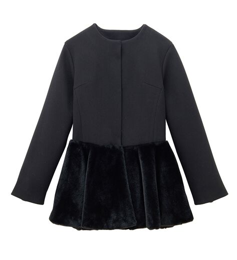 LOHEN ウールリバーフードコート LOHEN ローヘン ウールリバーフードコート ブラック FREEサイズ - メルカリ