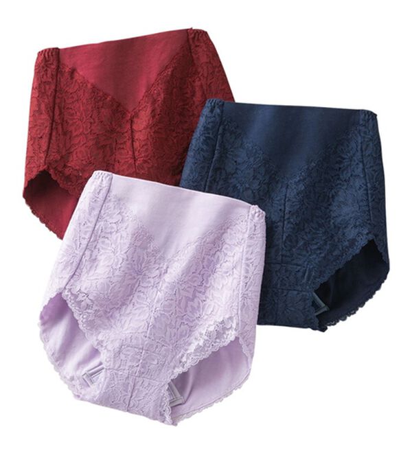 LAVIENNE（ラヴィエンヌ）の「たっぷりレースの安心ショーツ（安心ショーツ）」｜詳細画像