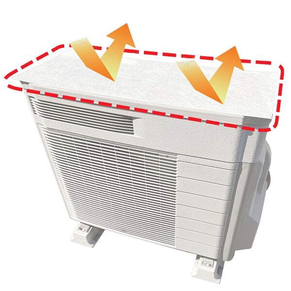 エアコン 室外機 室外機カバー 三点セット