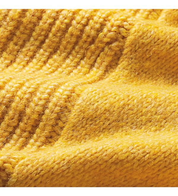 VINNO（ヴィノ）の「ミックスヤーン編地変化ニットプルオーバー（ニット・セーター）」｜詳細画像