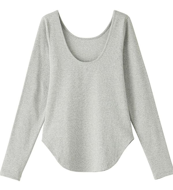 GeeRA（ジーラ）の「バックオープンリブトップス（カットソー）」｜詳細画像