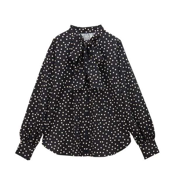 GeeRA（ジーラ）の「前後２ｗａｙボウタイブラウス（ブラウス）」｜詳細画像