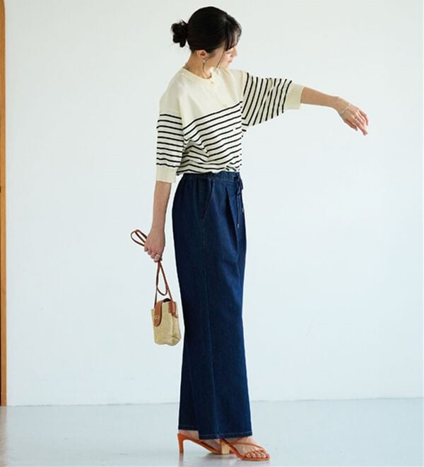 BELLUNA（ベルーナ）の「【快適Ｌａｂ．】洗える！軽い！５分袖ニットカーディガン（ニットカーディガン）」｜詳細画像