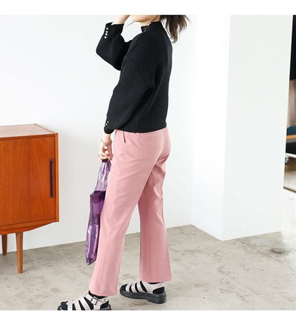 GeeRA（ジーラ）の「袖ボタンボトルネックリブニット（ニット・セーター）」｜詳細画像