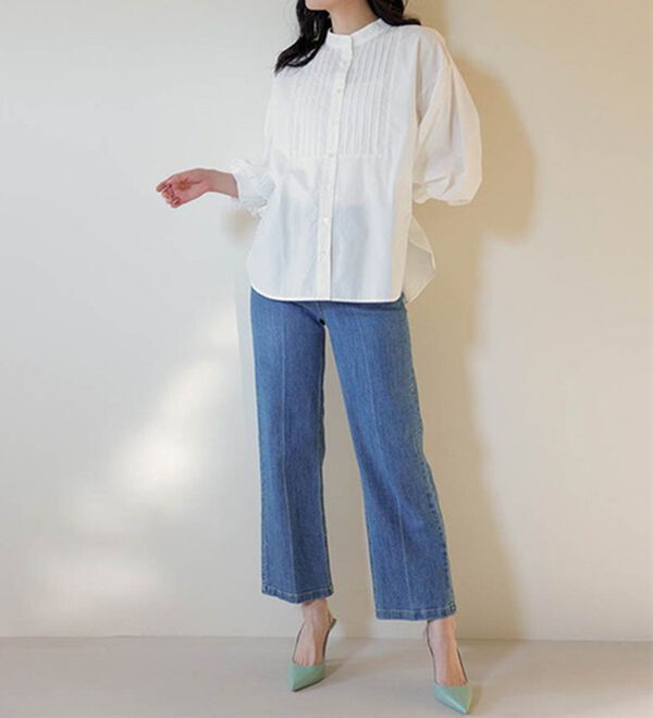 RANAN（ラナン）の「タック使いボリューム袖ブラウス（ブラウス）」｜詳細画像