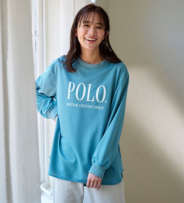BELLUNA（ベルーナ）の「【ＰＯＬＯ　ＢＣＳ】ミニ裏毛素材デザイントップス（カットソー）」｜詳細画像