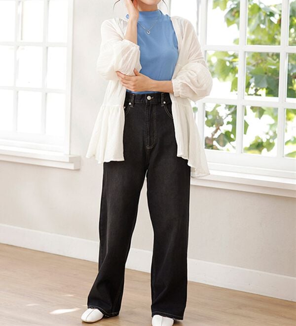 LAVIENNE（ラヴィエンヌ）の「【UVカット】綿１００％スリーブレスハイネックプルオーバー＜カラフルコットン＞（肌着・インナーウェア）」｜詳細画像